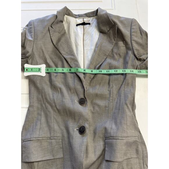 Boss Hugo Boss Jadena Blazer Jacket Womens Size 2 Gray Business Casual Office - Picture 6 of 7